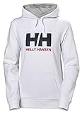 Helly Hansen W Hh Logo Hoodie, Sudadera Con Capucha Mujer, Blanco, S