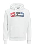 Jack & Jones JJECORP Logo Sudadera, Hombre, Blanc, L