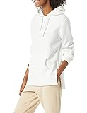 Amazon Essentials Sudadera tipo túnica con capucha en felpa francesa Mujer, Blanco, XL