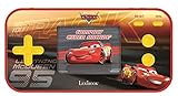 LEXIBOOK The Movie Disney Cars Compact Cyber Arcade Consola portátil, 150 Juegos, LCD, Funciona con Pilas, Rojo