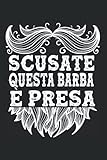 Barba Baffi Hipster - Barba Blanca Barbiere Professionale Taccuino A Righe: Formato A5 I 110 Pagine I Regalo Como Agenda Pianificatore Diario