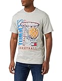 Tommy Hilfiger Camiseta Vintage de Baloncesto TJM Rlxd S/S, Silver Grey Htr, M para Hombre