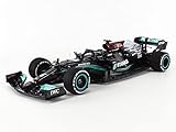 Minichamps 110210144 1:18 Mercedes-Amg Petronas Formula One Team W12 E Performance-Lewis Hamilton-Bahrain GP 2021 - Coche Coleccionable en Miniatura, Multicolor