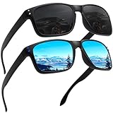 LEDING&BEST Gafas de sol Polarizadas Para Hombre Mujer/Gafas casuales Golf pesca Deportes al aire libre con protección UV marco TR90 Gafas de sol