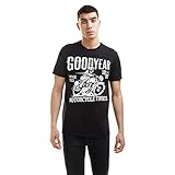 Goodyear Vintage Series Camiseta, Black, X-Large para Hombre
