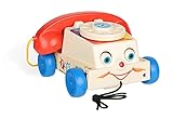 Fisher-Price Classics 1694 Chatter Telephone, Retro Baby Push Along Toy, Role Play for Kids, Toddler Phone, Classic Toy with Retro Style Packaging, Pretend Play Toys for Boys and Girls Aged 12 Months