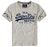 Superdry Vintage Logo AOP Mid tee Camiseta de Tirantes, Gris (Grey Marl 07q), XXL para Hombre