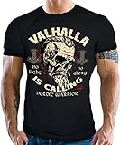 Camiseta para hombre para fans de los vikingos del Nordmann Keltic: Walhalla is Calling, Warrior, L