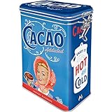 Nostalgic-Art Caja de café Retro Cacao Addicted – Idea de Regalo para Cocina, Lata con Tapa aromática, Diseño Vintage, 1,3 l