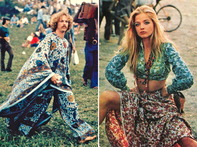 Moda hippie de los sesenta