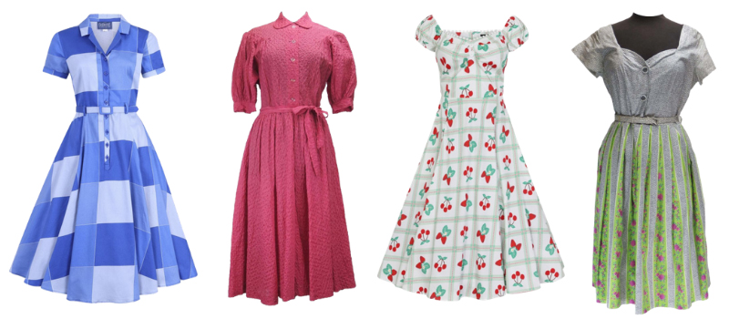 Vestidos vintage de renacimiento de los años 50
